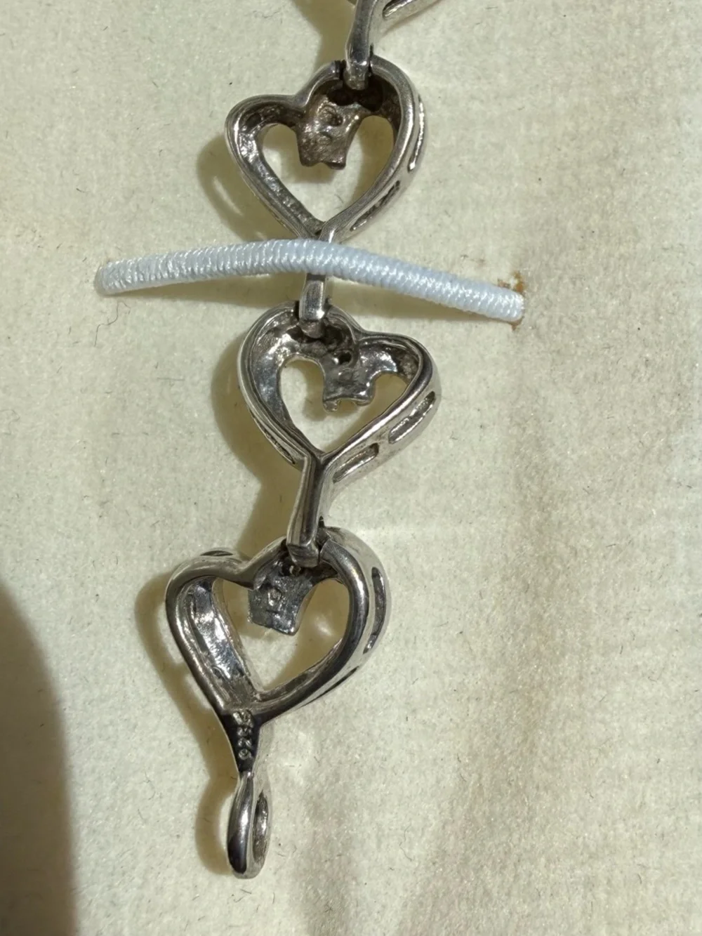 Diamond Heart Link Bracelet - Women Jewelry - Picture 6 of 6